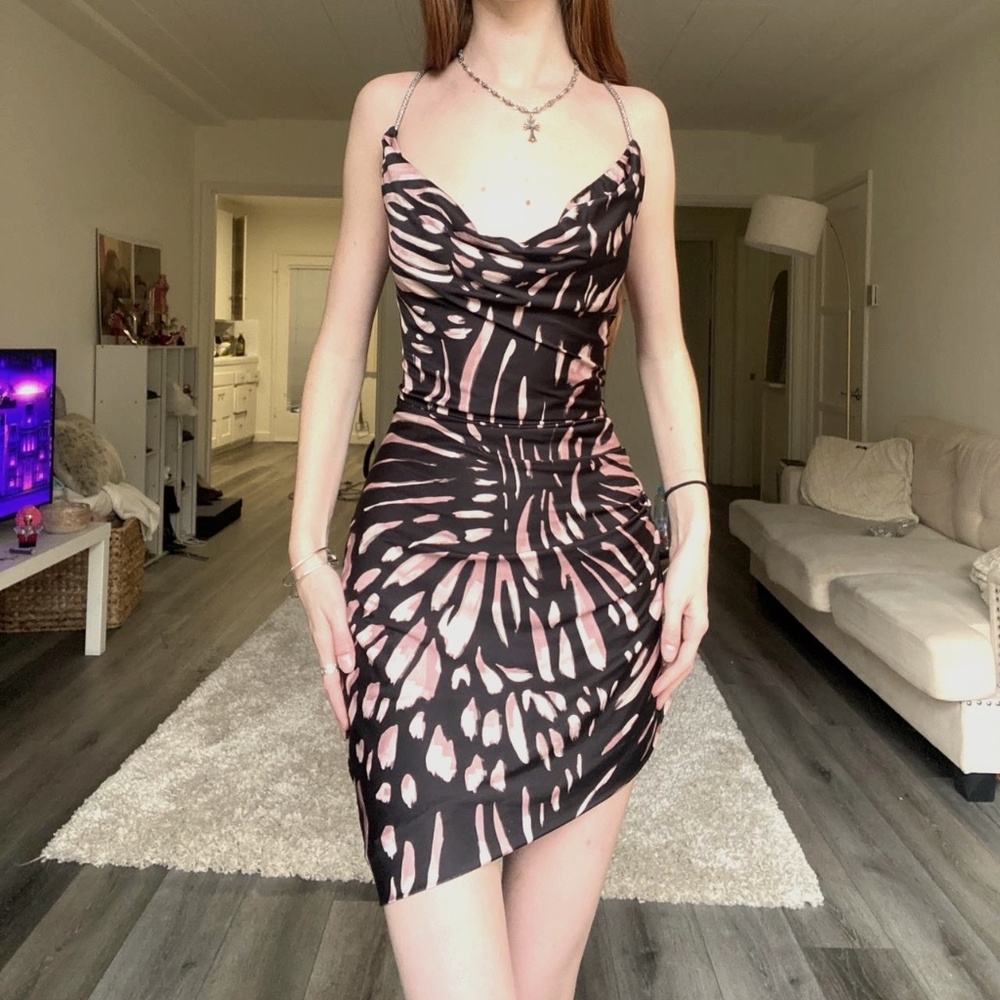 REDEMPTION ITALY COWL NECK DRESS
